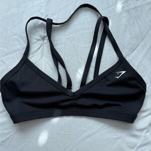 Gymshark Black Double Strap Sports Bra